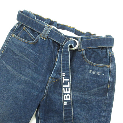 【中古】OFF-WHITE | オフホワイト デニムパンツ OMYA005S19C30025 ネイビー