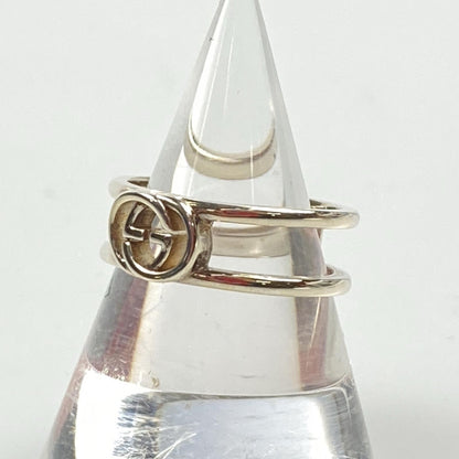 【中古】GUCCI | グッチ インターロッキングGスリムオープンバンド リング・指輪 298036