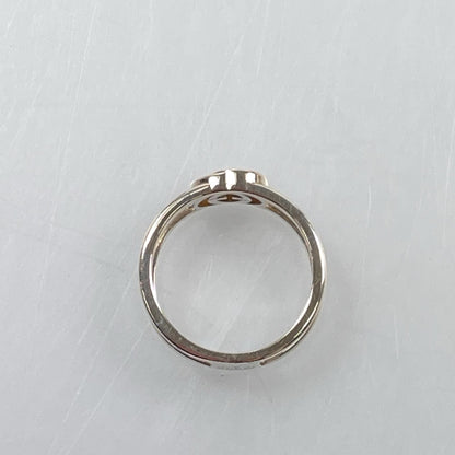 【中古】GUCCI | グッチ インターロッキングGスリムオープンバンド リング・指輪 298036