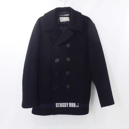 【中古】STUSSY | ステューシー ピーコート ブラック サイズ：L