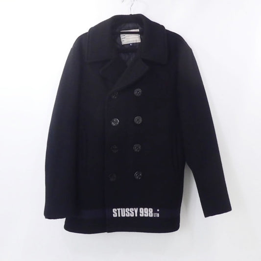 【中古】STUSSY | ステューシー ピーコート ブラック サイズ：L
