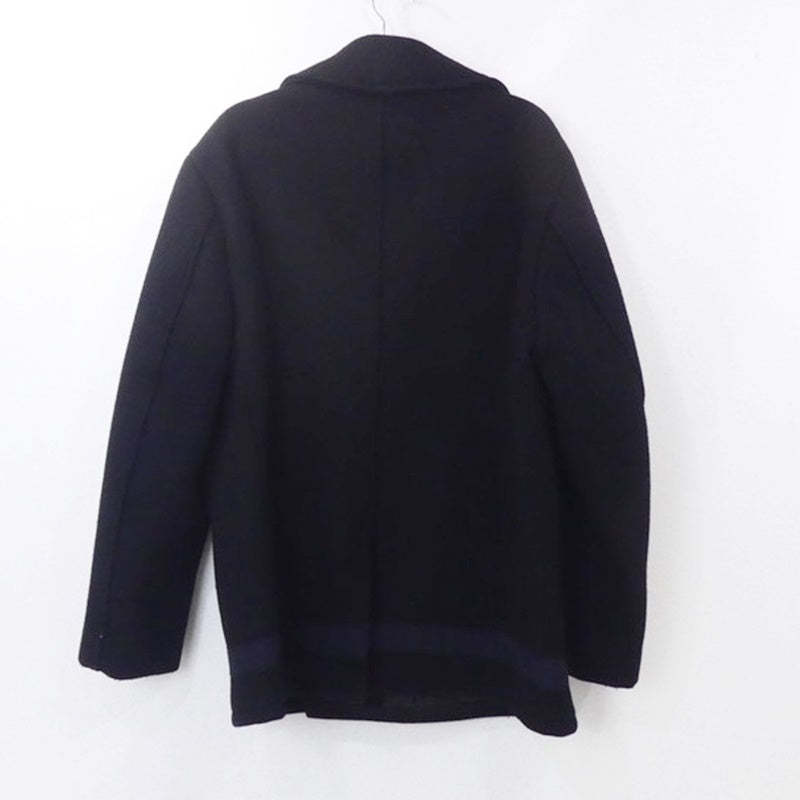 【中古】STUSSY | ステューシー ピーコート ブラック サイズ：L