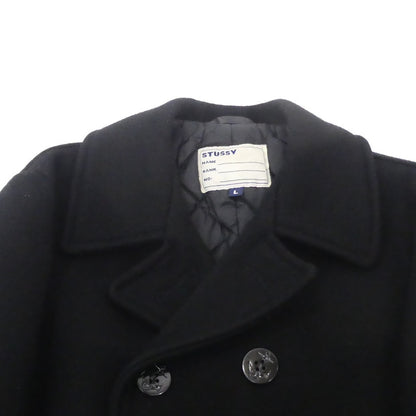 【中古】STUSSY | ステューシー ピーコート ブラック サイズ：L