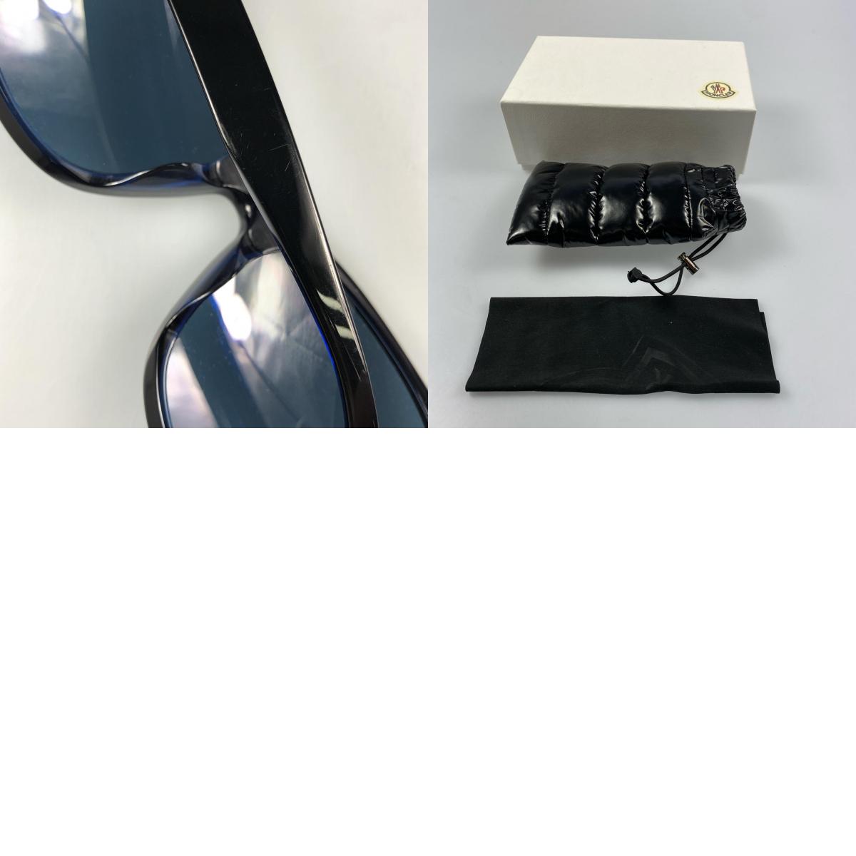 【中古】MONCLER | モンクレール GLANCER サングラス ML0192-F サイズ:55□20 ブラック