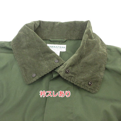 【中古】SASSAFRAS | ササフラス Digs Crew Coat モッズコート オリーブ サイズ：M