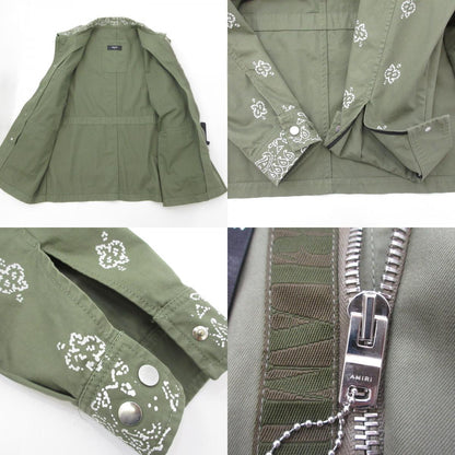 【中古】AMIRI | アミリ BLEACHED BANDANA M-65 ミリタリージャケット PF22MOS003/SR3BN0005SMRRCS0 オリーブ サイズ：50