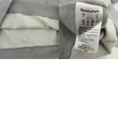【中古】BlackEyePatch | ブラックアイパッチ HANDLE WITH CARE CREW SWEAT スウェット グレー サイズ：L