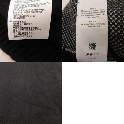 【中古】FRED PERRY | フレッドペリー TARTAN PANEL SWEATER セーター K4569/102 ブラック サイズ：S