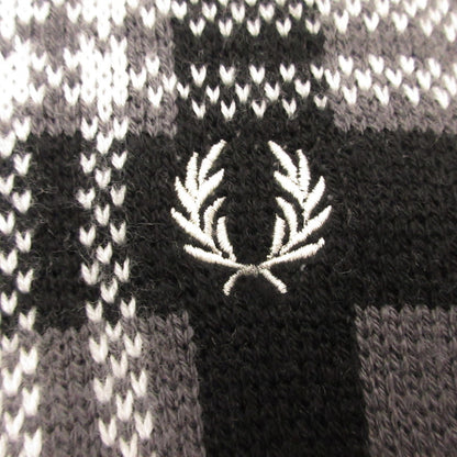 【中古】FRED PERRY | フレッドペリー TARTAN PANEL SWEATER セーター K4569/102 ブラック サイズ：S