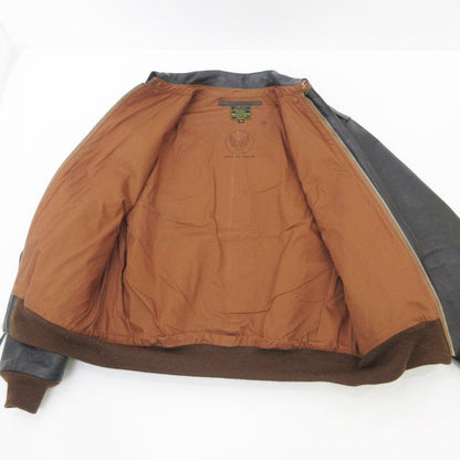【中古】TOYS McCOY | トイズマッコイ H.OKAMOTO TYPE A-2 RED RIBBED レザー ブラウン サイズ：42