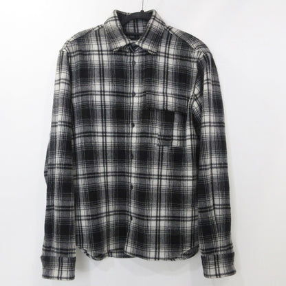 【中古】DSQUARED2 | ディースクエアード ICON オンブレチェックウールシャツ 長袖シャツ S79DL0036 ブラック サイズ：44