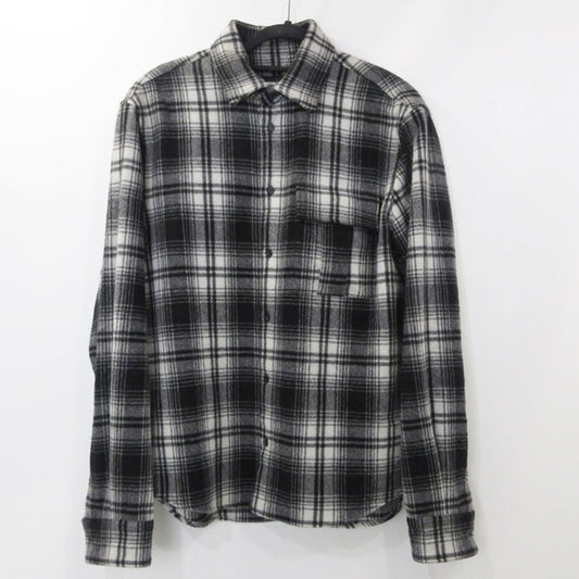 【中古】DSQUARED2 | ディースクエアード ICON オンブレチェックウールシャツ 長袖シャツ S79DL0036 ブラック サイズ：44