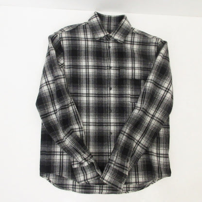 【中古】DSQUARED2 | ディースクエアード ICON オンブレチェックウールシャツ 長袖シャツ S79DL0036 ブラック サイズ：44