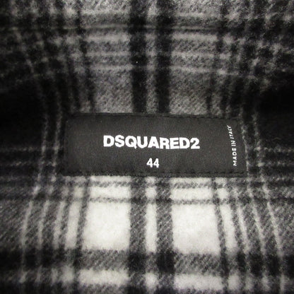 【中古】DSQUARED2 | ディースクエアード ICON オンブレチェックウールシャツ 長袖シャツ S79DL0036 ブラック サイズ：44