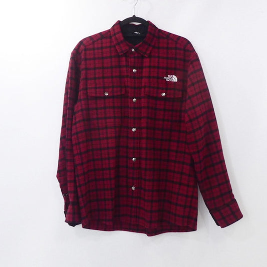 【中古】THE NORTH FACE | ザ・ノースフェイス Brushwood Wool Shirt 長袖シャツ NR62230 レッド サイズ：M