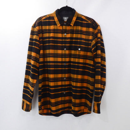 【中古】THE NORTH FACE | ザ・ノースフェイス L/S Stretch Flannel Shirt 長袖シャツ NR62031 オレンジ サイズ：M