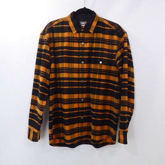 【中古】THE NORTH FACE | ザ・ノースフェイス L/S Stretch Flannel Shirt 長袖シャツ NR62031 オレンジ サイズ：M