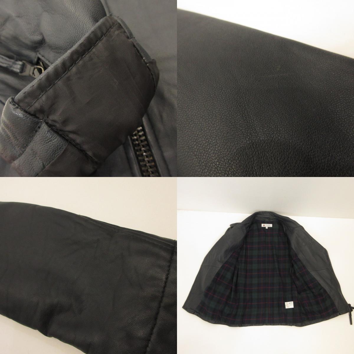 The DUFFER of ST.GEORGE | The Duffer of St. George Goatskin Double Riders Leather 297025 Navy Size: M