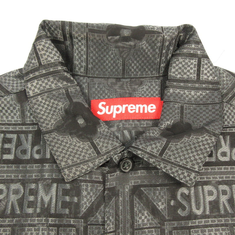 Supreme | Tray Jacquard S/S Shirt Black Size: S