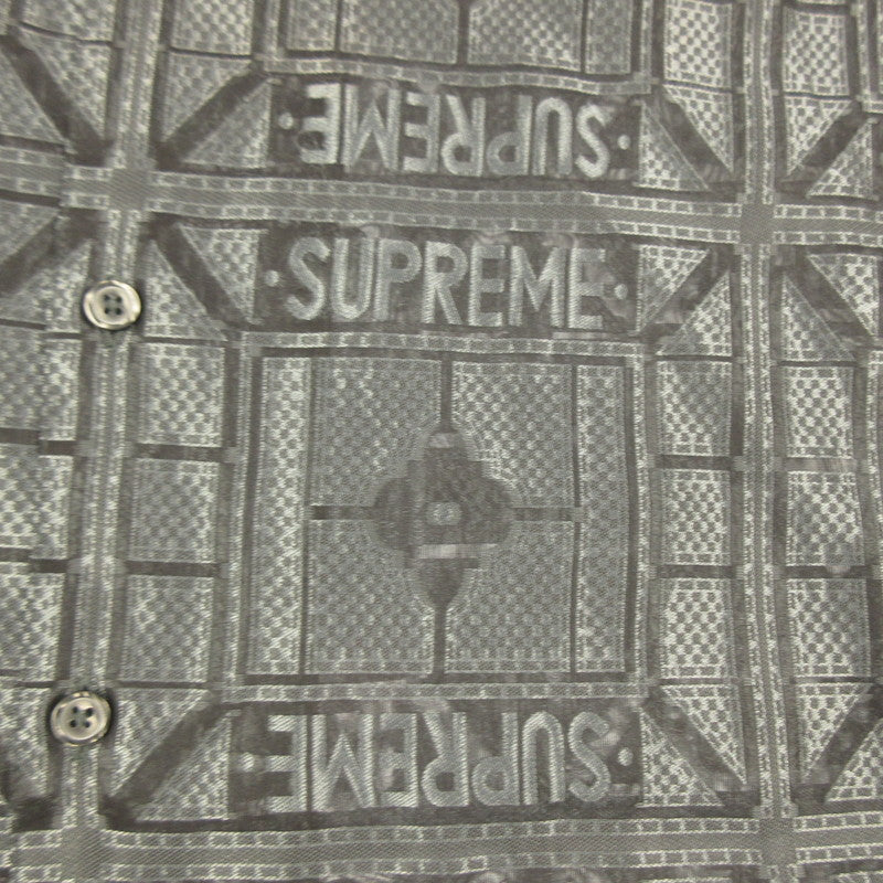 Supreme | Tray Jacquard S/S Shirt Black Size: S