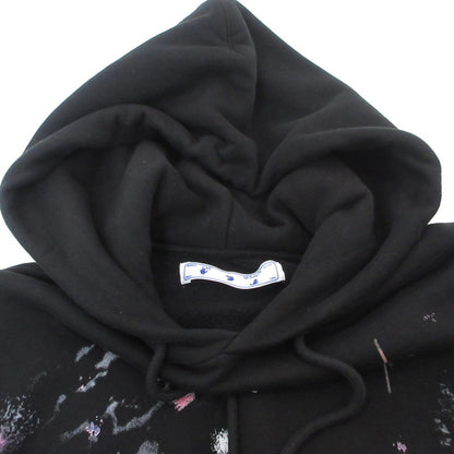 【中古】OFF-WHITE | オフホワイト Diag Galaxy Brushed Over Hoodie パーカー OMBB009G20FLE001 ブラック サイズ：XS