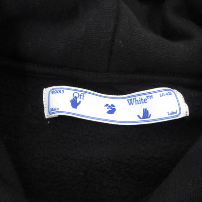 【中古】OFF-WHITE | オフホワイト Diag Galaxy Brushed Over Hoodie パーカー OMBB009G20FLE001 ブラック サイズ：XS