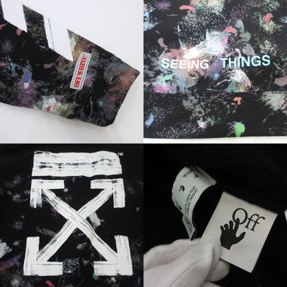 【中古】OFF-WHITE | オフホワイト Diag Galaxy Brushed Over Hoodie パーカー OMBB009G20FLE001 ブラック サイズ：XS