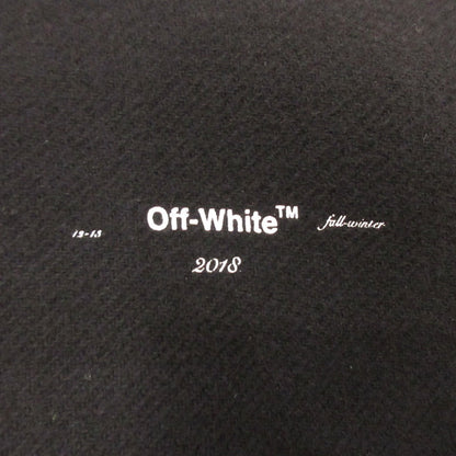 【中古】OFF-WHITE | オフホワイト 3D LINE SKINNY VARSITY JACKET スタジャン OMEA139E18A32002 並行品 ブラック サイズ：S