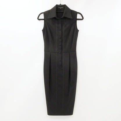 【中古】FOXEY | フォクシー ノースリーブロングシャツOP ワンピース 21265-ACRAG202 ブラック サイズ：38