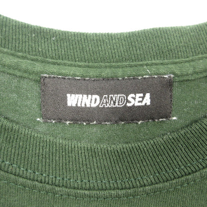 【中古】WIND AND SEA | ウィンダンシーウインダンシー SEA L/S T-SHIRT 長袖Ｔシャツ WDS-SEA-04 グリーン サイズ：L