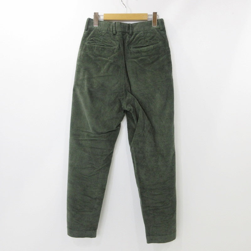 【中古】RICCARDO METHA | リカルドメサ 1TUCK WIDE PANTS 8walle CORDUROY SOLID パンツ RM212CD14011 オリーブ サイズ：44