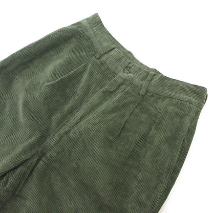 【中古】RICCARDO METHA | リカルドメサ 1TUCK WIDE PANTS 8walle CORDUROY SOLID パンツ RM212CD14011 オリーブ サイズ：44