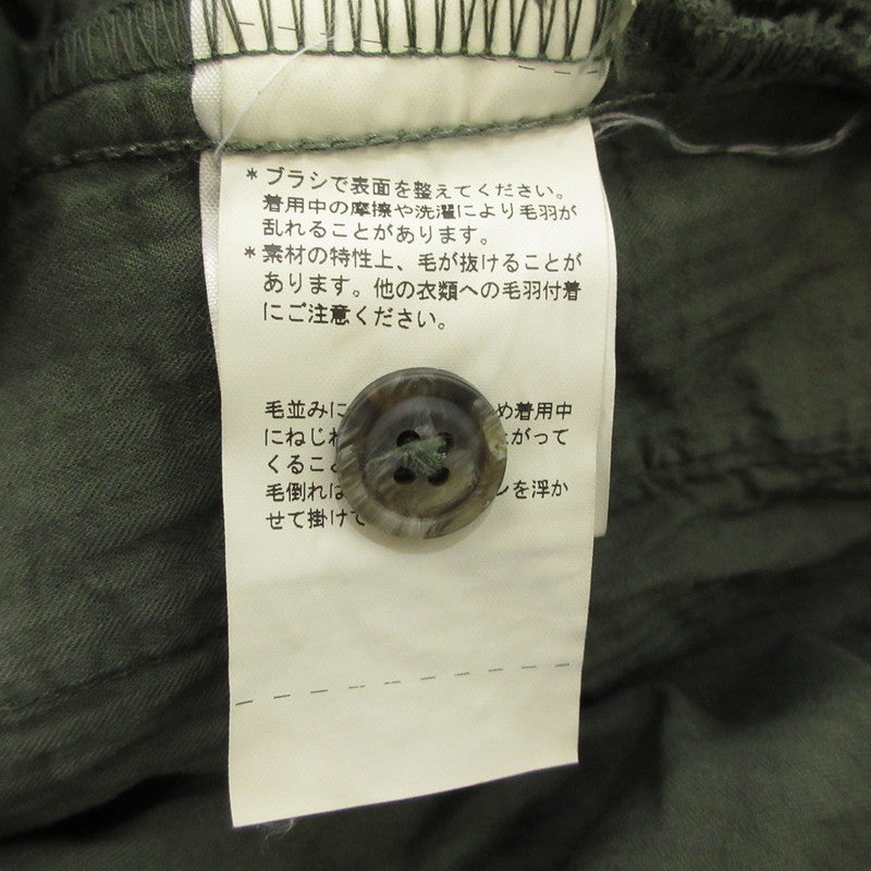 【中古】RICCARDO METHA | リカルドメサ 1TUCK WIDE PANTS 8walle CORDUROY SOLID パンツ RM212CD14011 オリーブ サイズ：44