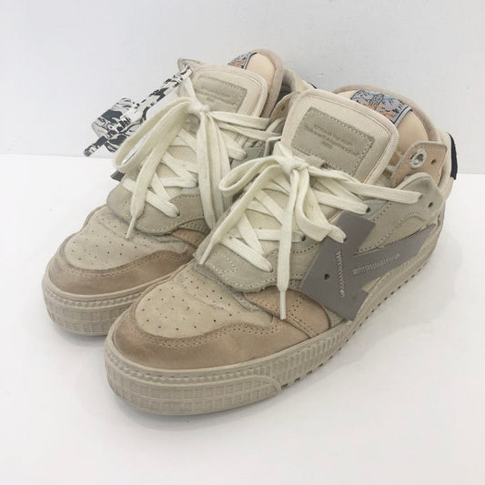 【中古】OFF-WHITE | オフホワイト SCARPA OFF COURT LOW スニーカー OMIA151E20LEA0016161 25.0cm ベージュ