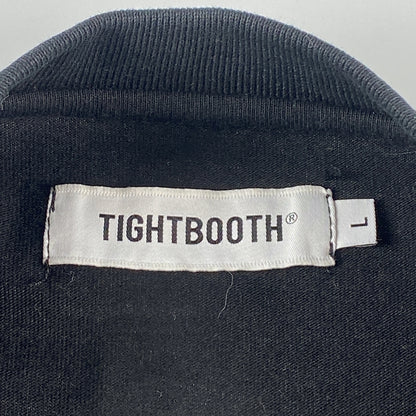 【中古】TIGHTBOOTH PRODUCTION | タイトブースプロダクション WARNING T-SHIRT 半袖Ｔシャツ ブラック サイズ：L