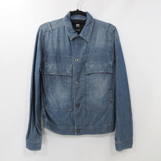 【中古】G-STAR | ジースター UTILITY FLAP POCKET JACKET デニム D21896-C611 ブルー サイズ：S