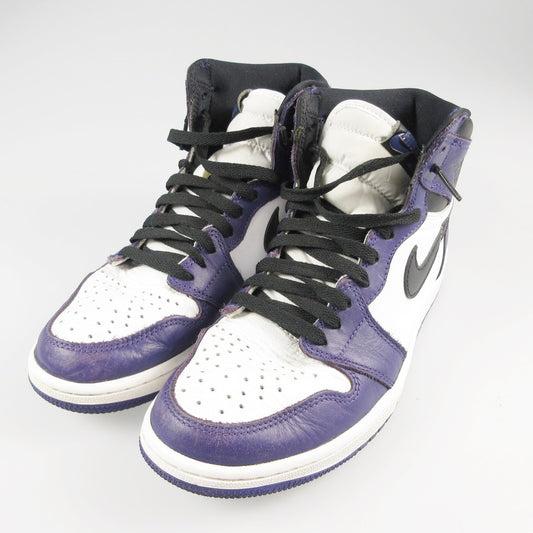 【中古】NIKE | ナイキ AIR JORDAN RETRO 1 HIGH OG スニーカー 555088-500 パープル 26.5cm