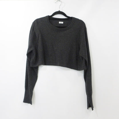 【中古】SEA | シー カシミアショートニット セーター チャコールグレー