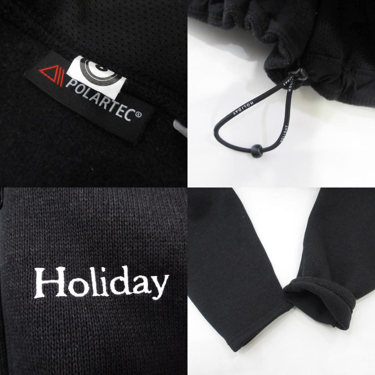 【中古】HOLIDAY | ホリデイ THERMAL PRO FLEECE ZIP UP JACKET その他トップス 22201937 2022A/W ブラック