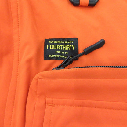 【中古】430 - FOURTHIRTY - | フォーサーティー PAD FISH CONVERTIBLE JACKET 中綿ジャケット 23-156 オレンジ サイズ：1