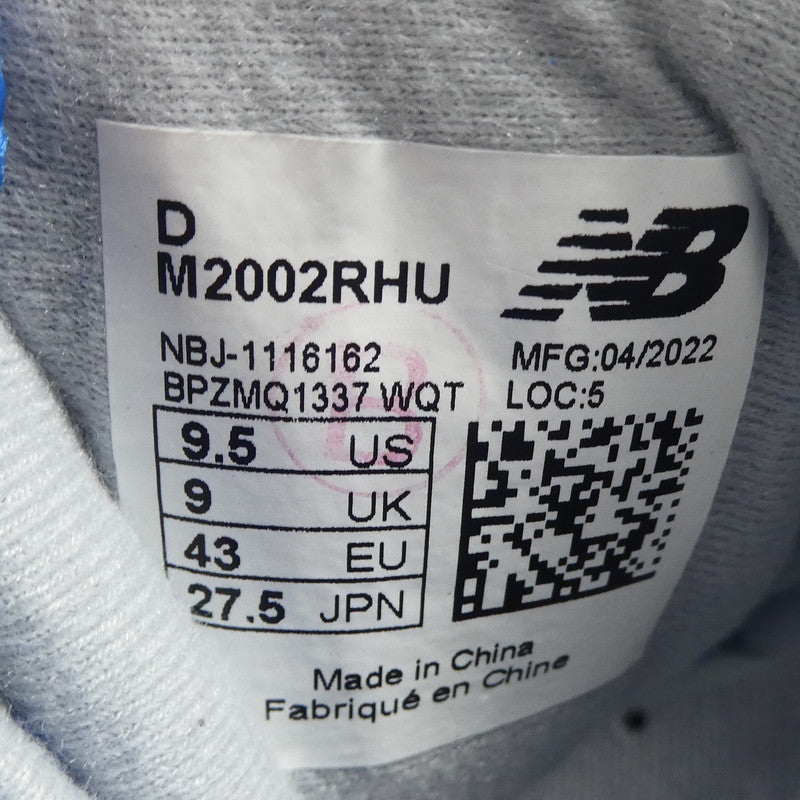 【中古】NEW BALANCE | ニューバランス スニーカー M2002RHU ブルー 27.5cm