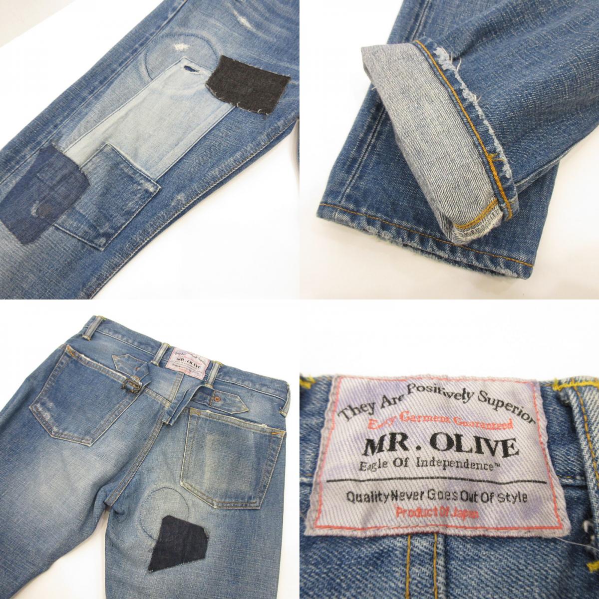MR.OLIVE | Mr. Olive SAN JOAQUIN SALVAGE DENIM REMAKE TAPERED Denim Pants M-5112 Blue Size: 29