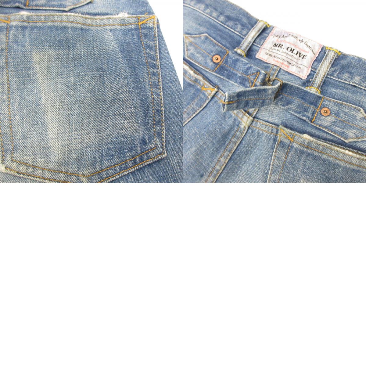 MR.OLIVE | Mr. Olive SAN JOAQUIN SALVAGE DENIM REMAKE TAPERED Denim Pants M-5112 Blue Size: 29