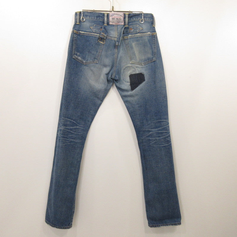 MR.OLIVE | Mr. Olive SAN JOAQUIN SALVAGE DENIM REMAKE TAPERED Denim Pants M-5112 Blue Size: 29