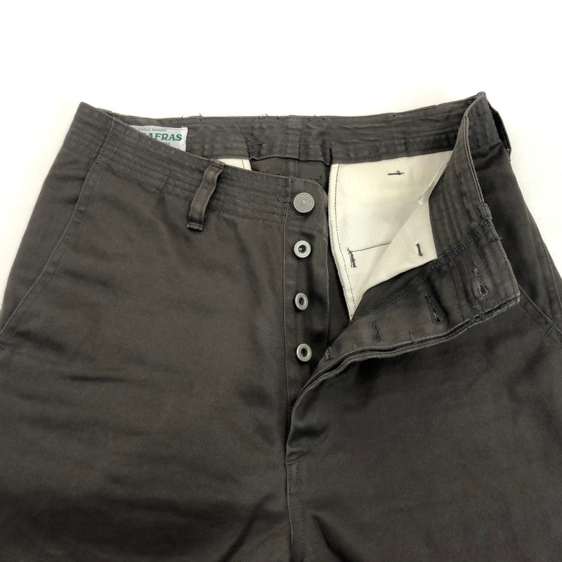 【中古】SASSAFRAS | ササフラス SPRAYER STREAM PANTS パンツ チャコールグレー
