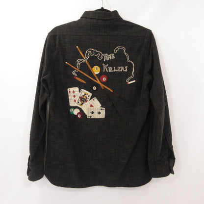 【中古】GANGSTERVILLE(GLAD HAND) | ギャングスタービルギャングスターヴィル TIME KILLERS -L/S SHIRTS 長袖シャツ GSV-19-AW-28 ブラック サイズ：S