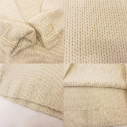 【中古】 Vネックカシミヤニット セーター アイボリー サイズ：M
