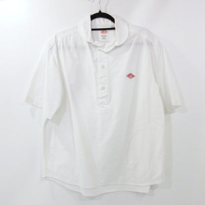【中古】Danton | ダントン ROUND COLLAR P.O SHIRTS/S 半袖シャツ JD-3569 ホワイト サイズ：42