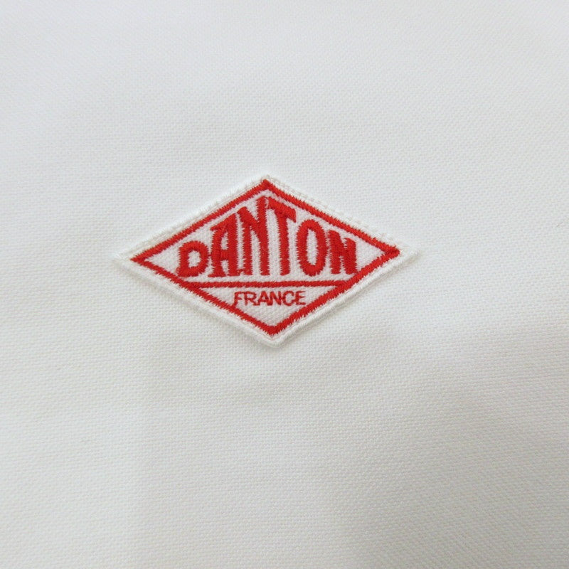 【中古】Danton | ダントン ROUND COLLAR P.O SHIRTS/S 半袖シャツ JD-3569 ホワイト サイズ：42