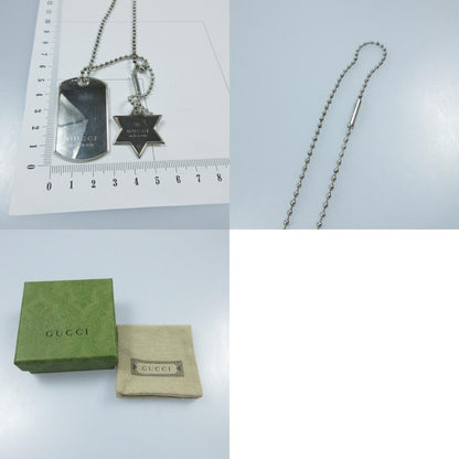 【中古】GUCCI | グッチ スター&プレートドッグタグ ネックレス